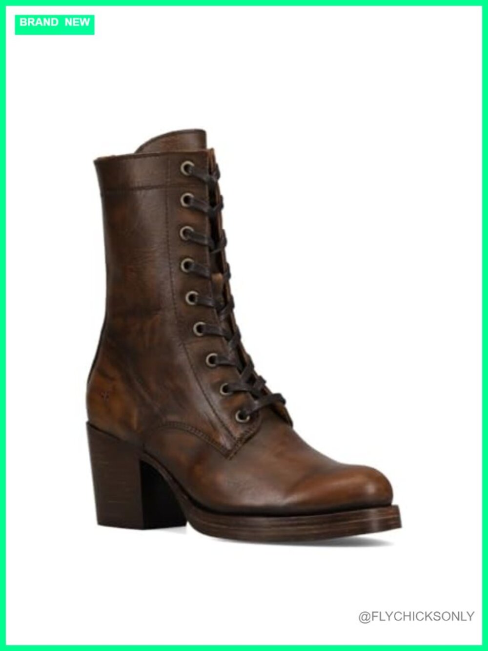 Frye Jean Lace Up Women's Leather Ankle Boot